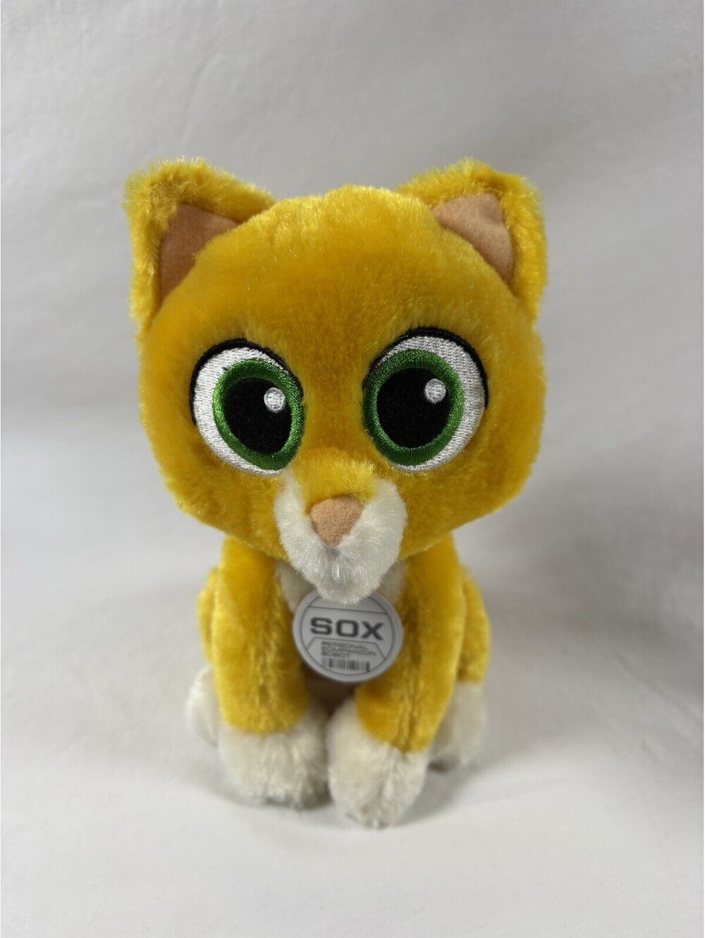 Build a Bear Buzz Lightyear Plush Sox Cat Orange Yellow Stuffed Toy 8"